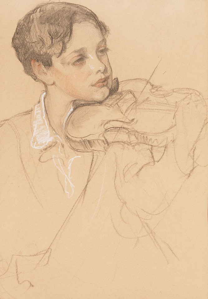 Giorgio Ciompi, Boy Violinist, Florence Image 1