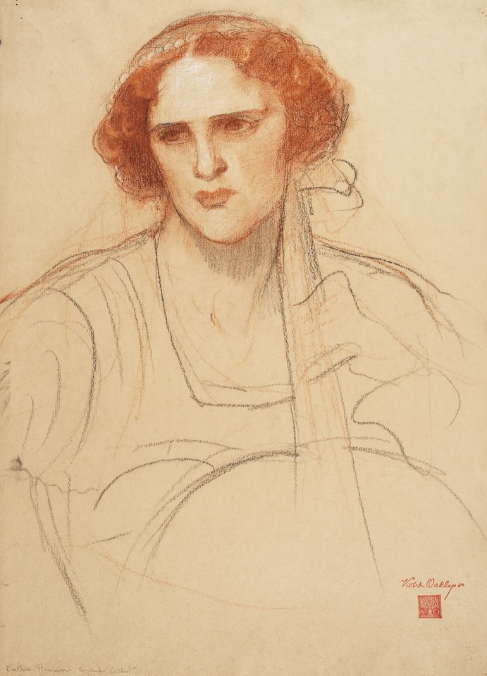 Portrait study of Beatrice Harrison Image 1
