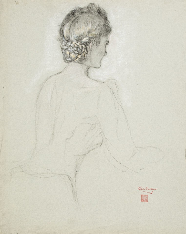 Portrait study of Sarah Griest seen from the back Image 1