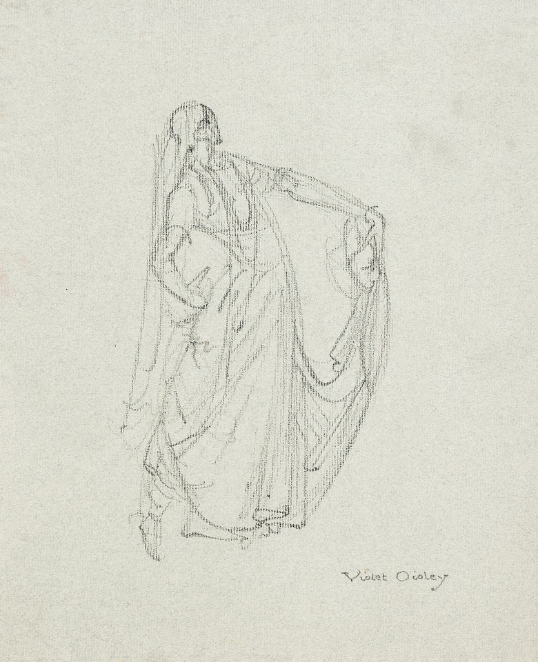 Potrait study of Catherine Morris Wright doing a Nautch ... Image 1