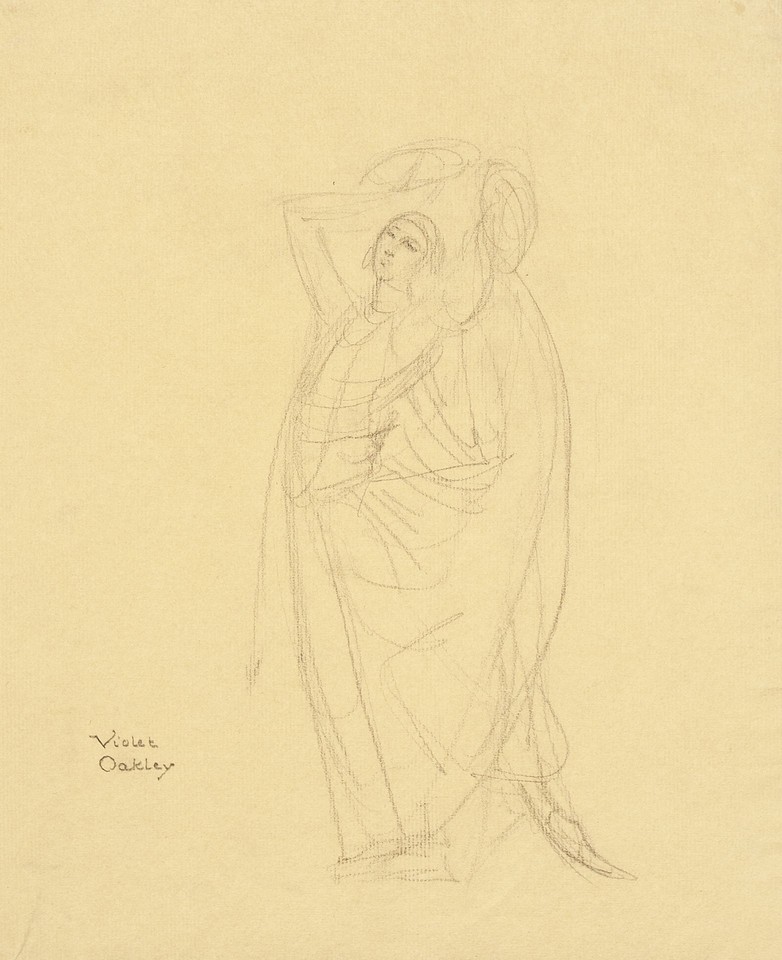 Potrait study of Catherine Morris Wright doing a Nautch ... Image 1