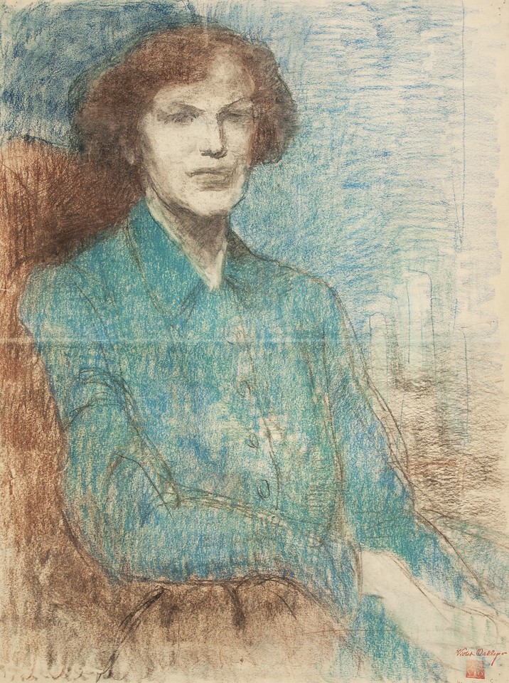 Portrait study of Mrs. Eugene (Mary) Simonin Image 1