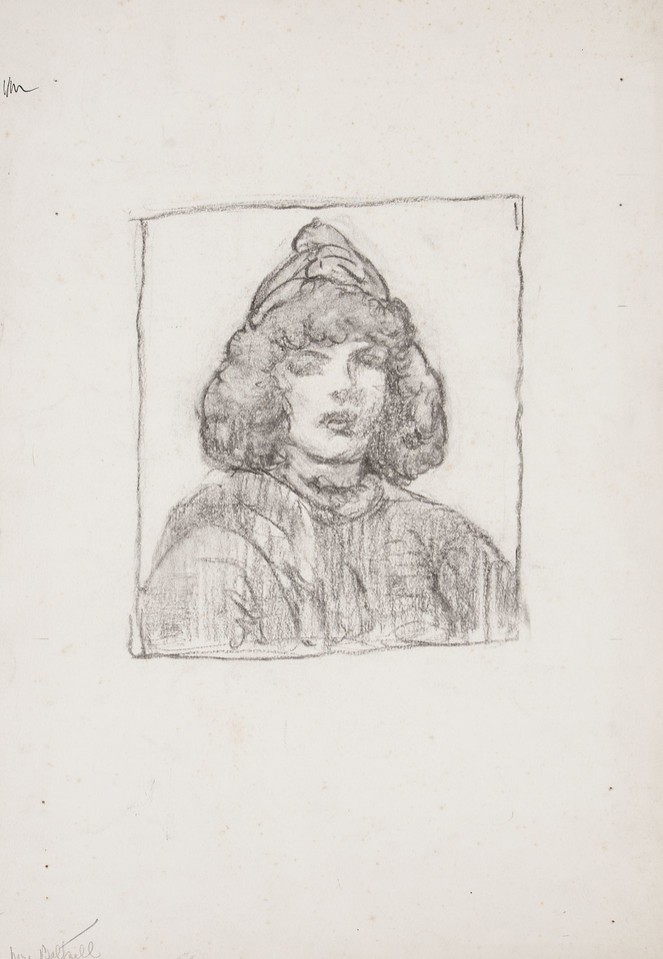 Portrait study of Mrs. Baltzell Image 1