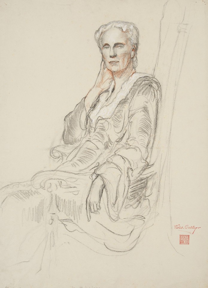 Portrait study of Mrs. Rudolph Blankenburg (née Lucretia ... Image 1