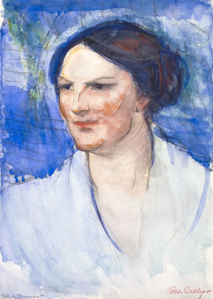 Bust portrait study of Ethel Davenport Image 1