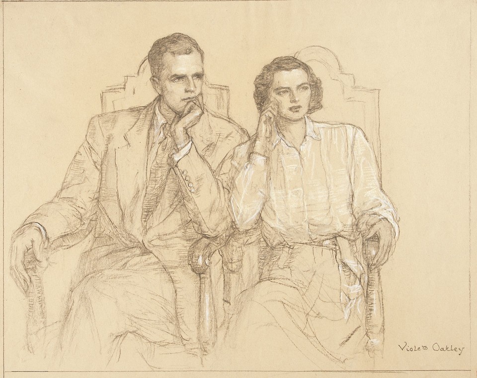 Portrait study of Mr. and Mrs. Michael Barrett Image 1