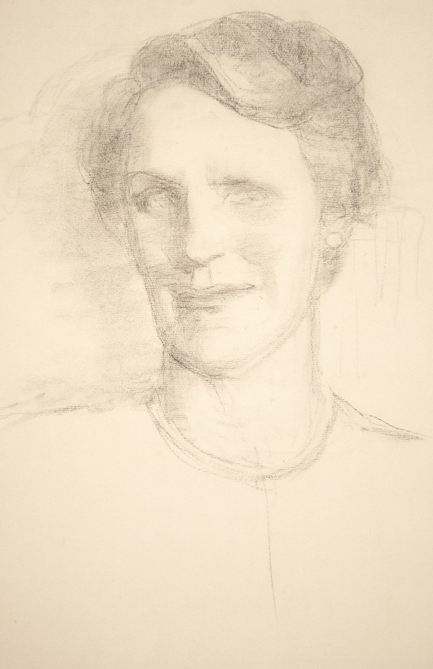 Portrait study of Mrs. William Wood (née Laura Canfield) Image 1