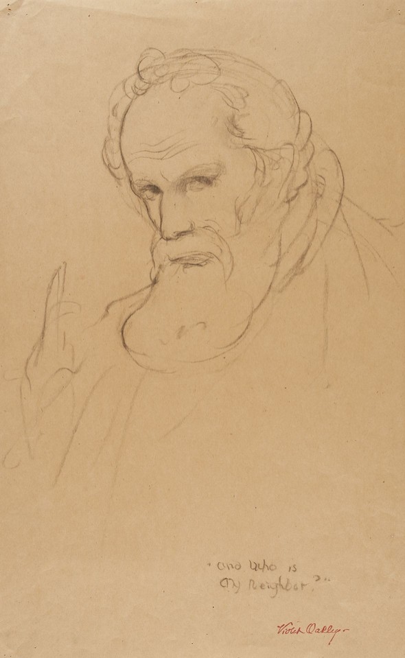 Portrait study of Lord William Gascoyne-Cecil, Bishop of ... Image 1