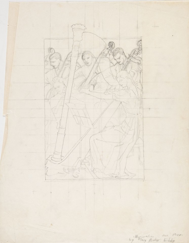 Illustration study of Page Frontispiece for Christ, My Refug ... Image 1