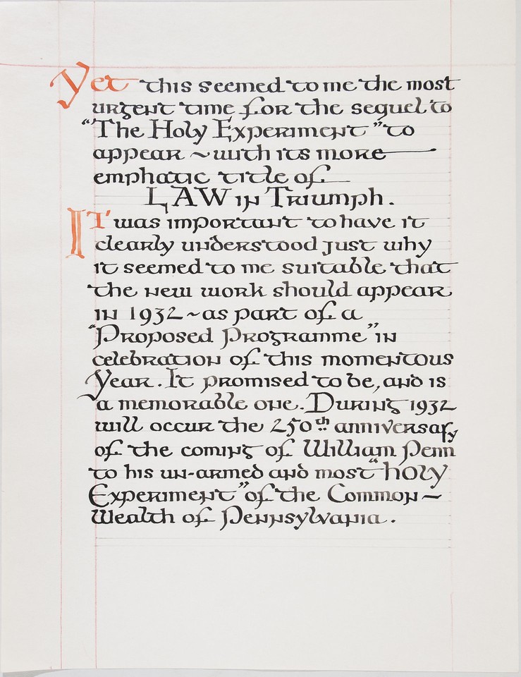 Illuminated text study of Page Foreword (cont.) for Law Triu ... Image 1