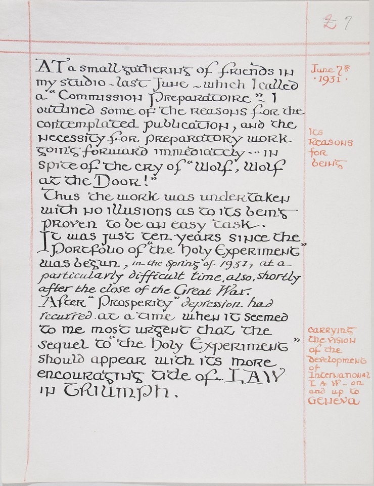 Illuminated text study of Page Foreword (cont.) for Law Triu ... Image 1