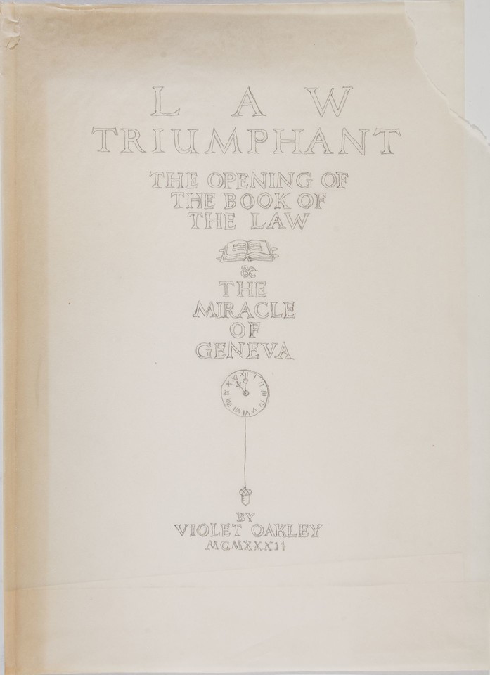 Study of leather cover for Law Triumphant: The Opening of ... Image 1