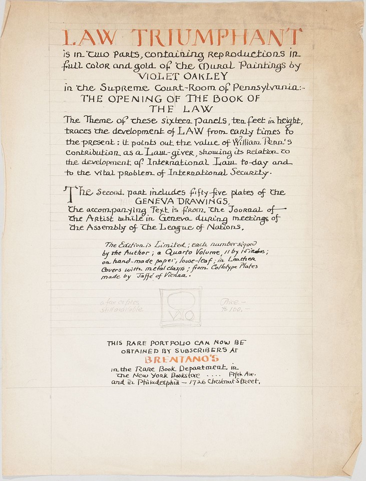 Study of prospectus for Law Triumphant: The Opening of the B ... Image 1