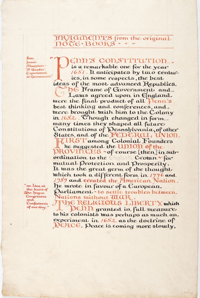 Illuminated text study of Fragments from the original Note B ... Image 1