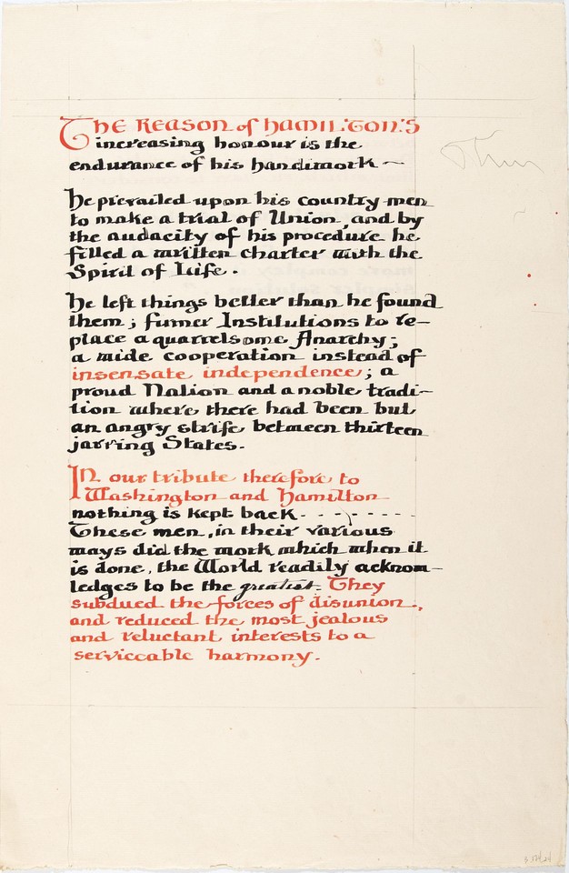 Illuminated text study of Fragments from the original Note ... Image 1