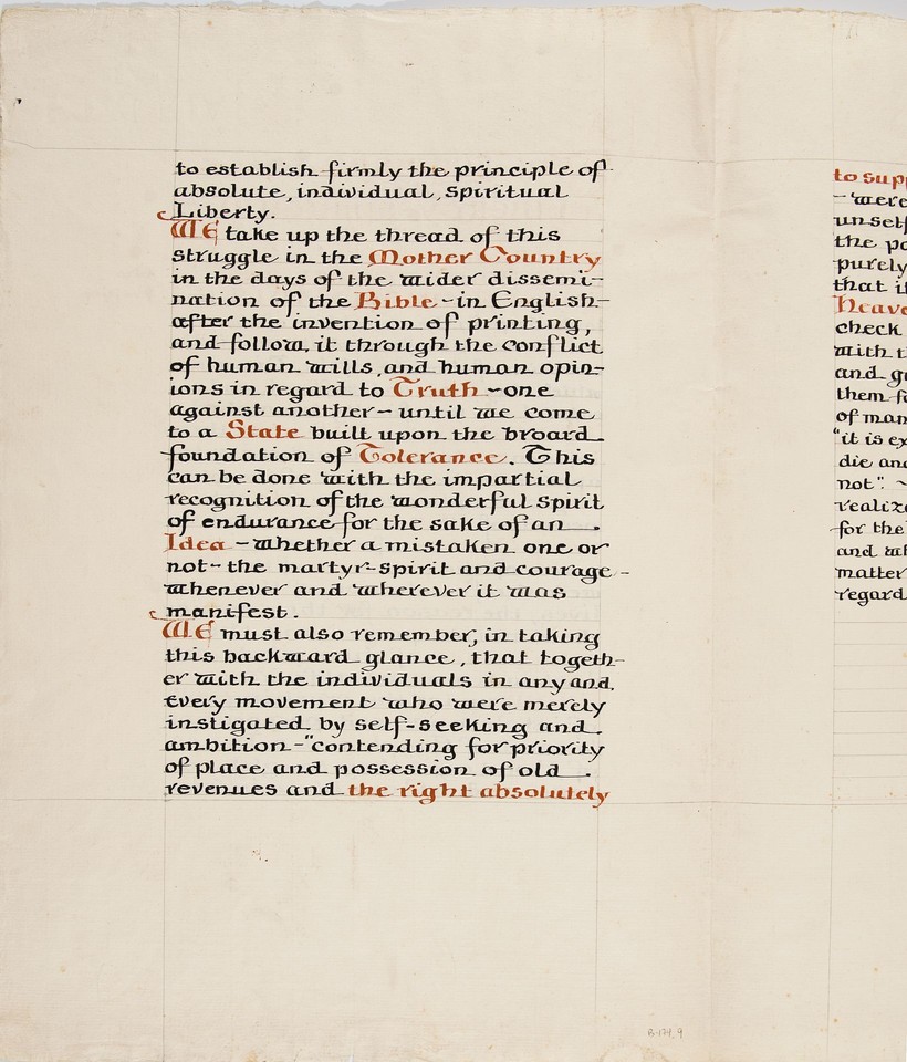 Illuminated text study of Preface to the Founding of the Sta ... Image 1
