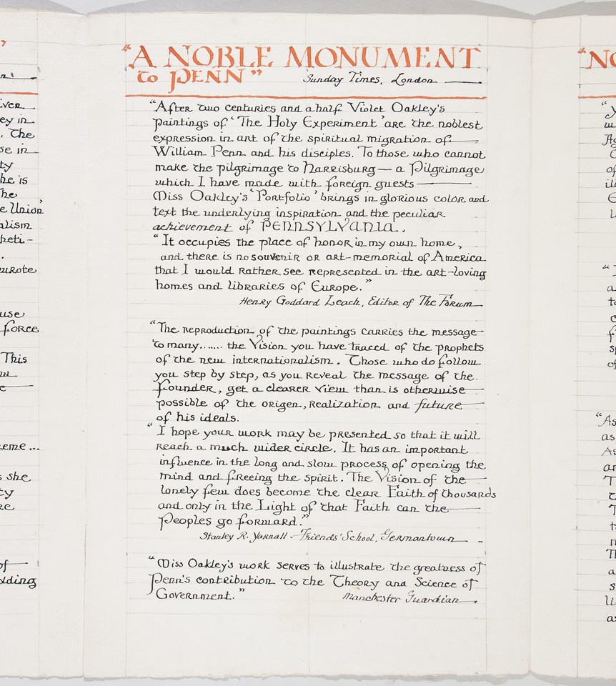 Mock-up of Page &quot;A Noble Monument&quot; of prospectus for The Hol ... Image 1