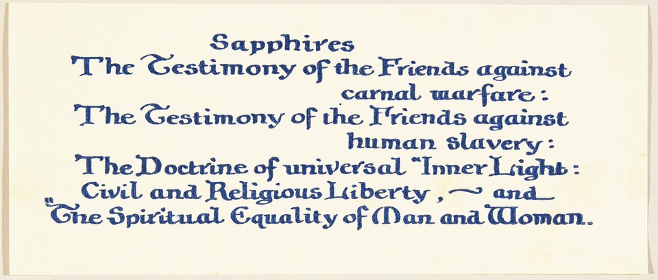 Illuminated text reprints, &quot;Sapphires: The Testimony of the ... Image 1