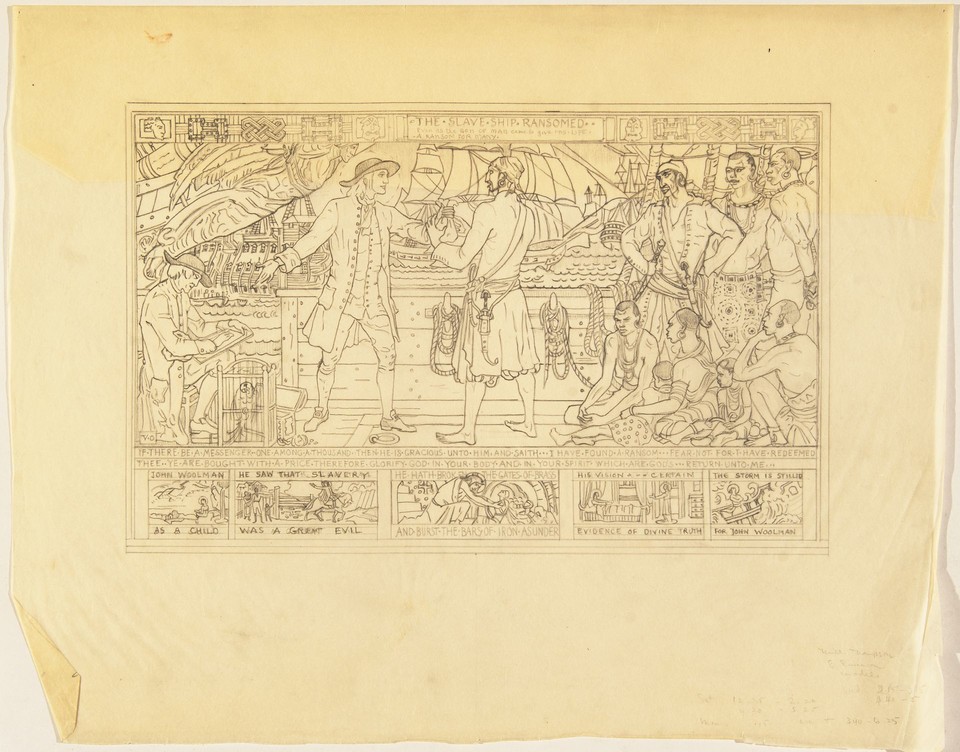 Illustration study of Page &quot;Slave Ship Ransomed&quot; for The Hol ... Image 1