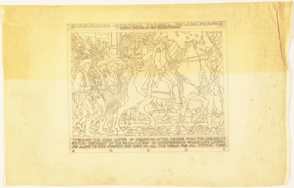 Illustration study of Page &quot;Troops of the Revolution&quot; for Th ... Image 1