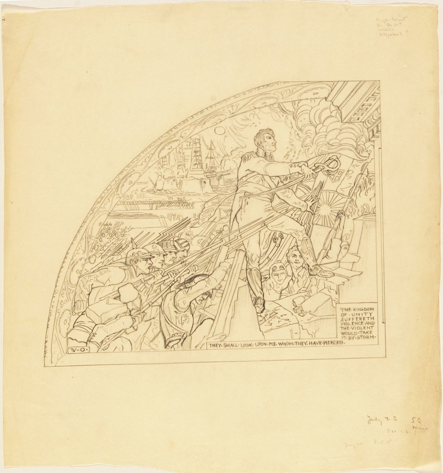 Illustration study of Page &quot;The Armies of the Earth&quot; for The ... Image 1