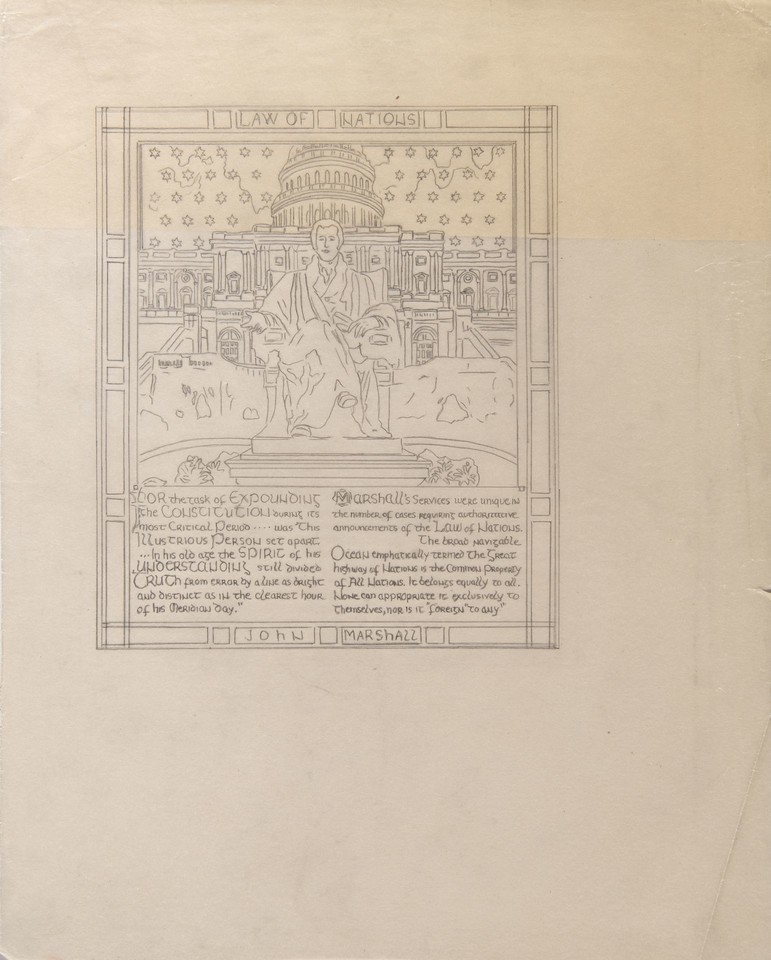 Illustration study of Page &quot;Supreme Court of the Nation&quot; for ... Image 1