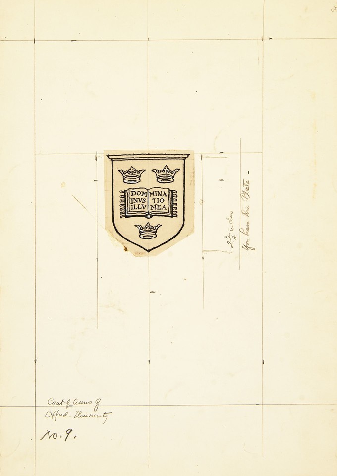 Illustration study of Page &quot;Coat of Arms of Oxford Universit ... Image 1