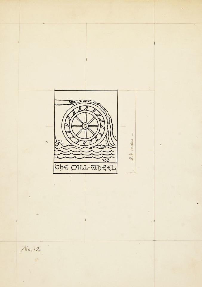 Illustration study of Pages &quot;The Mill-Wheel&quot; for Cathedral o ... Image 1