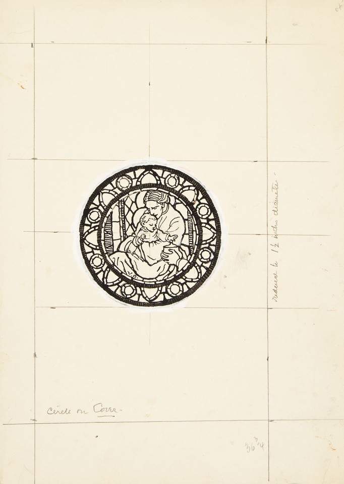 Illustration study of Cover and Page &quot;Rose Window&quot; for Cathe ... Image 1
