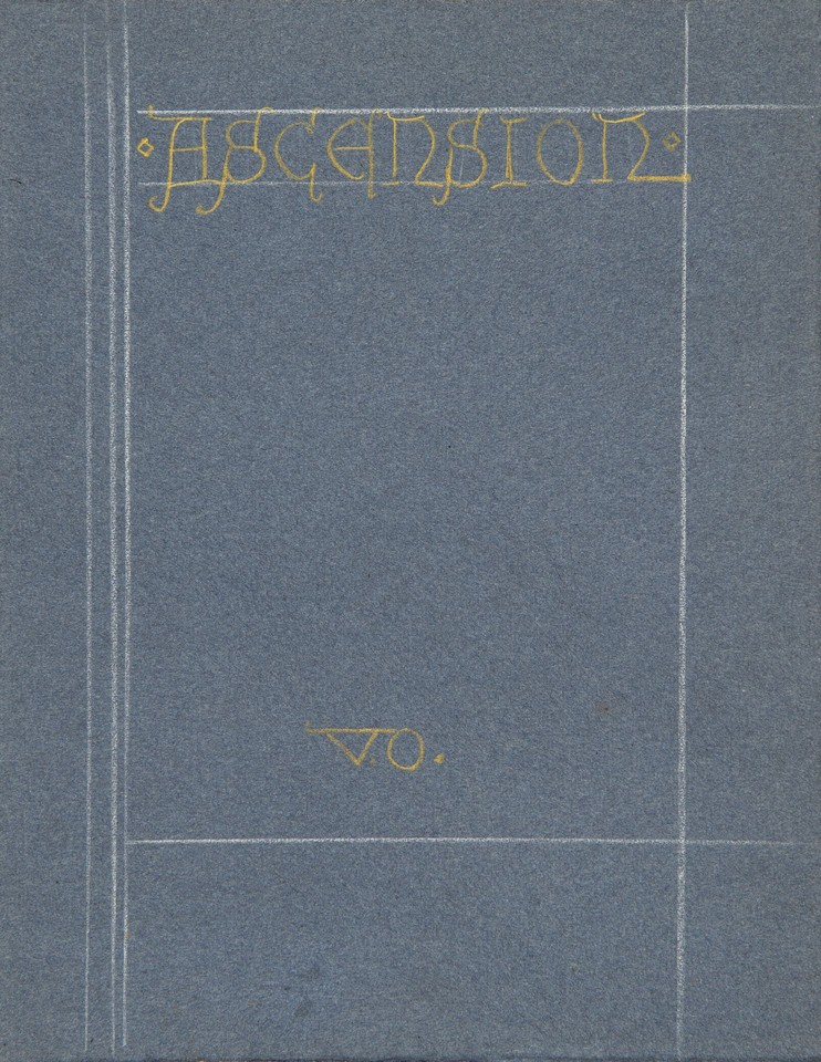 Illuminated text study of cover for &quot;Ascension&quot; Image 1