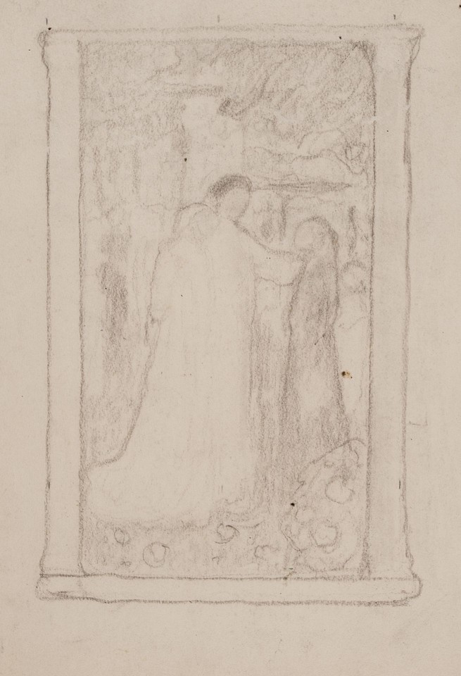 Study for &quot;The Kingdom of Heaven,&quot; &quot;Light of the World: Two  ... Image 1