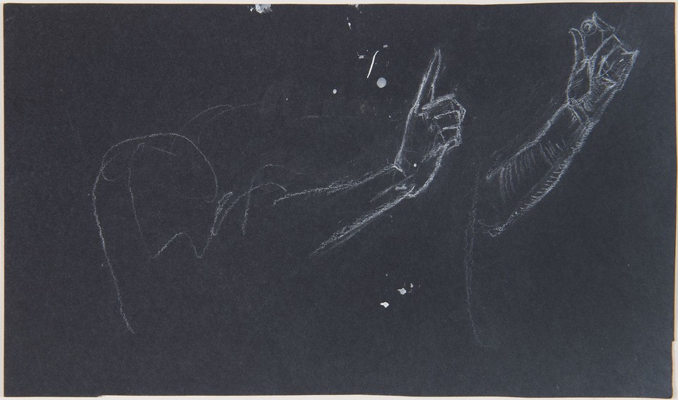 Detail study of hands for “Recovery,” Christian Science ... Image 1