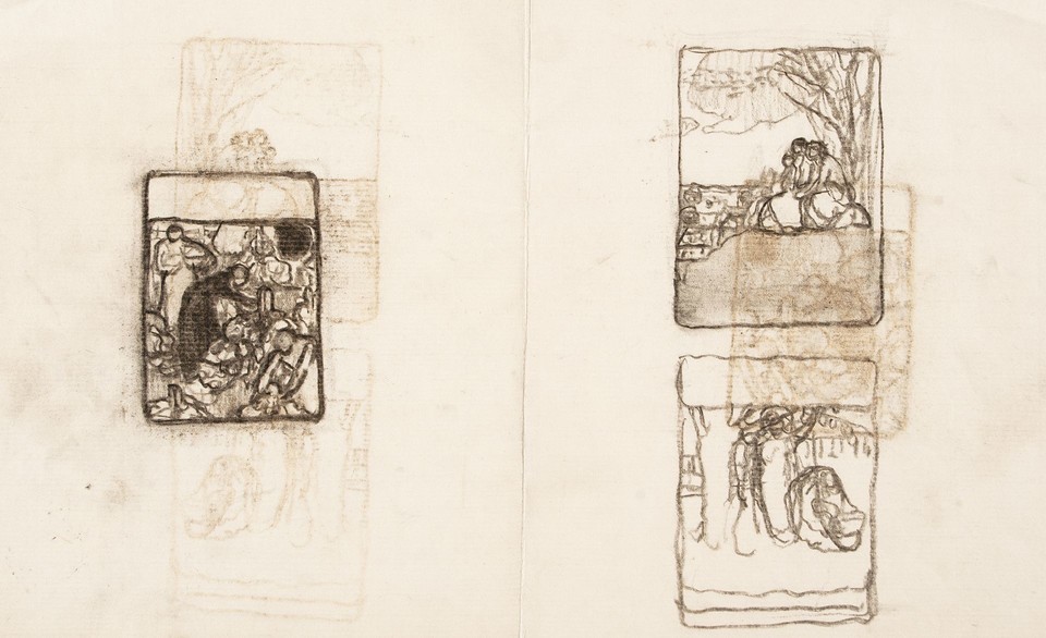Cover design sketches for Collier's Illustrated Weekly Image 1