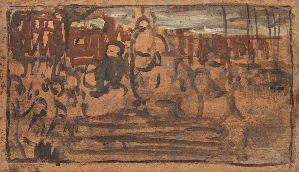 Illustration study (possibly of figures surrounding central  ... Image 1