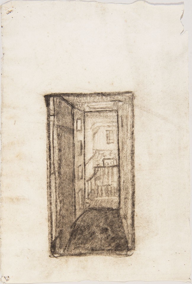 Illustration study of view from an interior doorway for unid ... Image 1