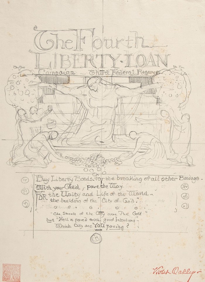 Study for The Fourth Liberty Loan poster Image 1