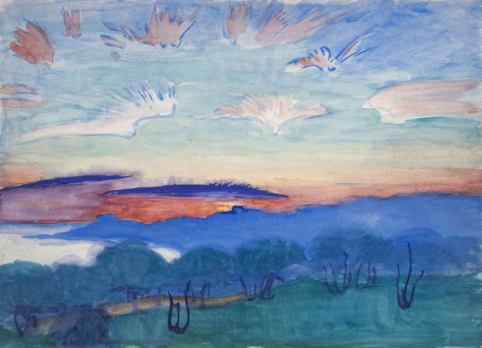 Study of &quot;Bird Clouds&quot; over Lake George Image 1