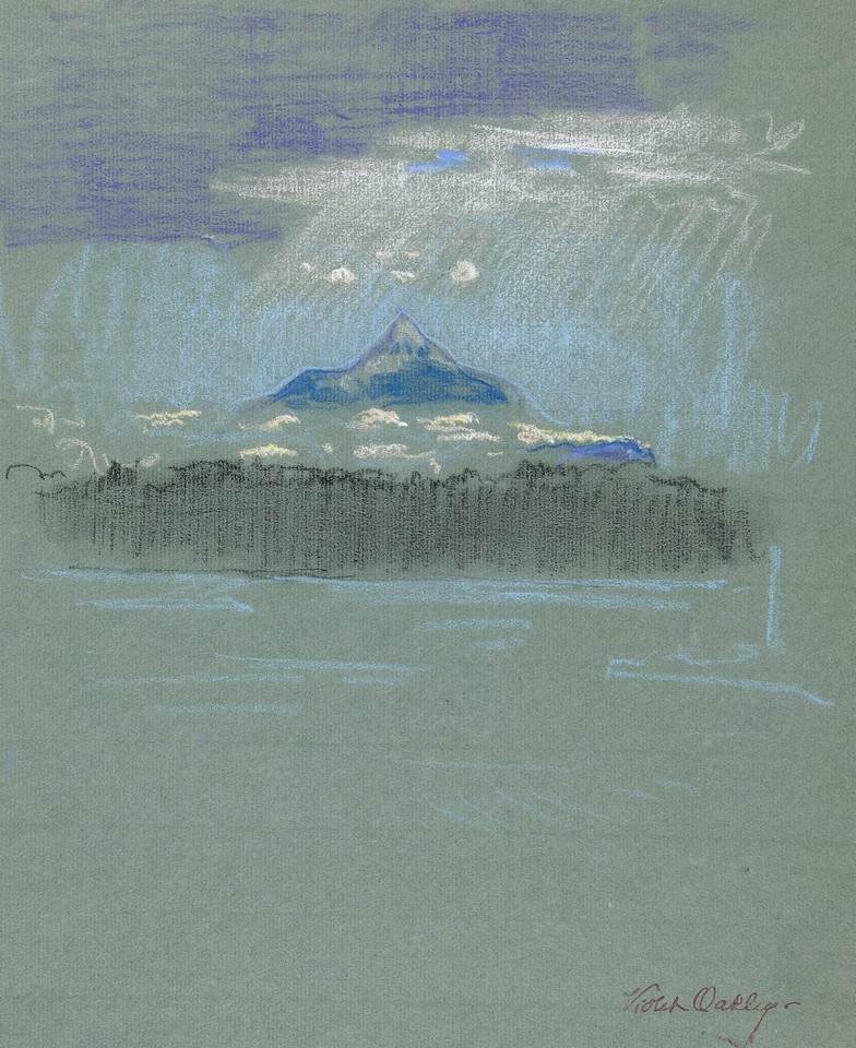 Study of mountain and lake Image 1