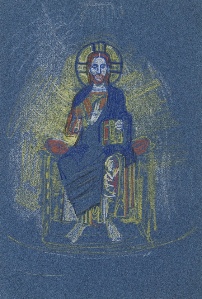 Study of mosaic of Christ enthroned  Image 1