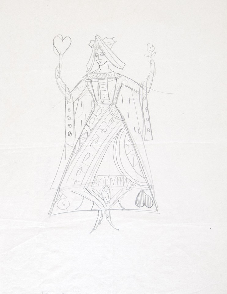 Study of Queen of Hearts costume Image 1