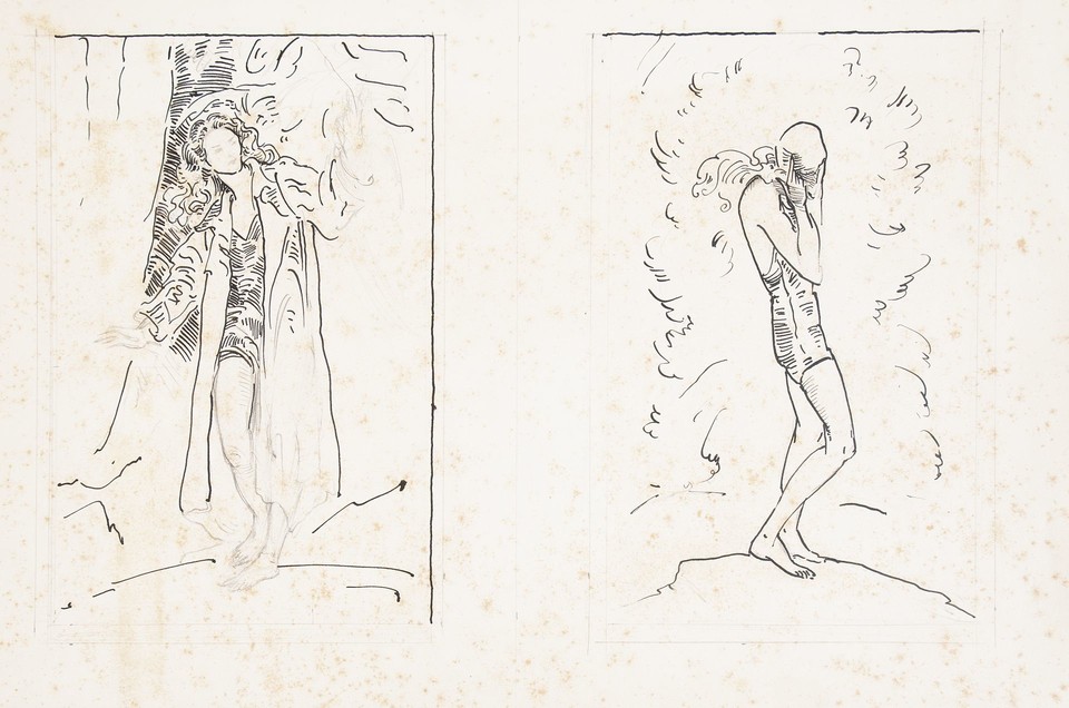 Full-length studies of woman dressed in bathing suit and ... Image 1