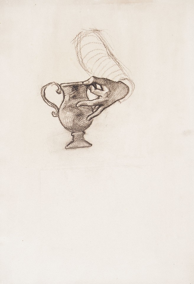 Study of hand grasping vase handle Image 1