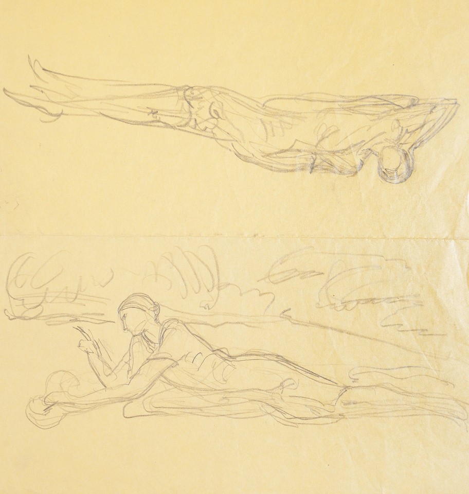 Studies of reclining female Image 1