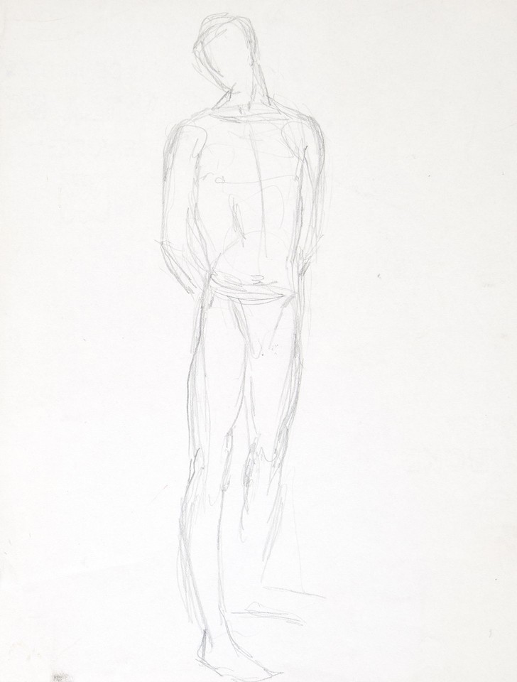 Full-length study of male figure Image 1