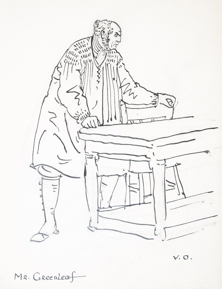 Study of Mr. Greenleaf, a character in play Bird in Hand Image 1