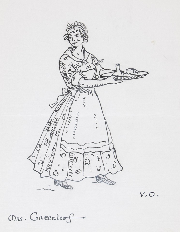 Study of Mrs. Greenleaf, a character in play Bird in Hand Image 1