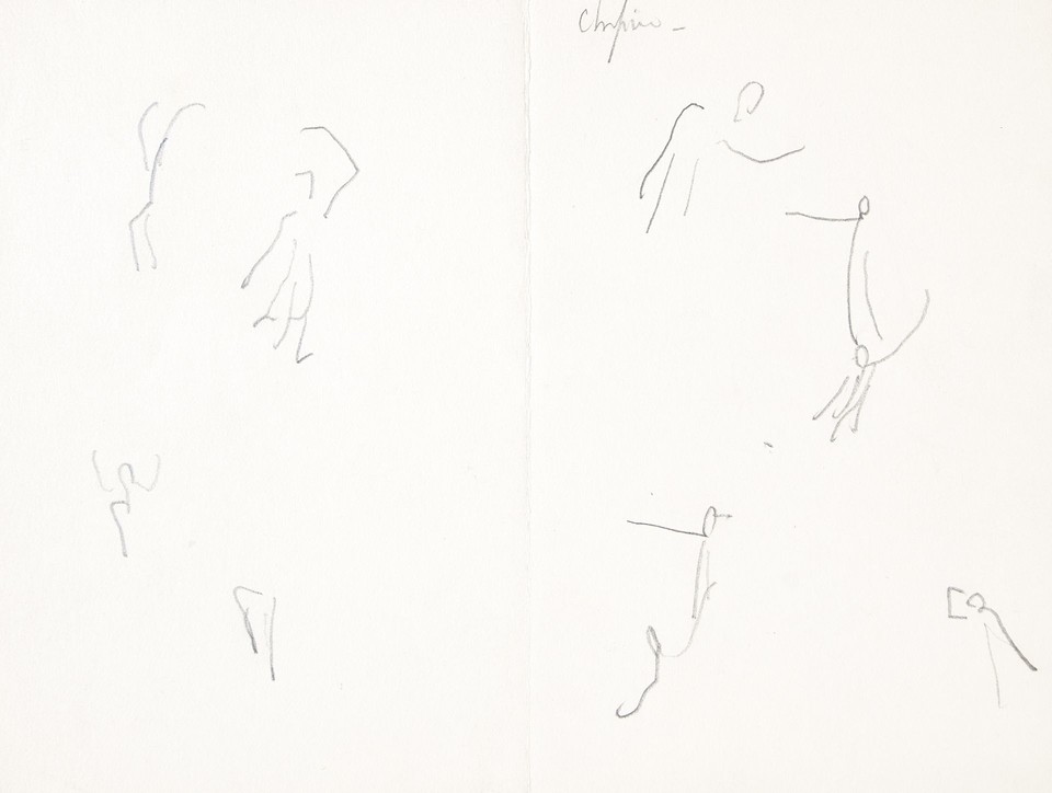 Studies of dancing figure  Image 1