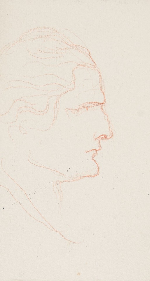 Study of man's head in profile Image 1