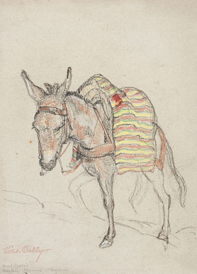 Study of Aunt Bella's donkey Morone , Tangier Image 1
