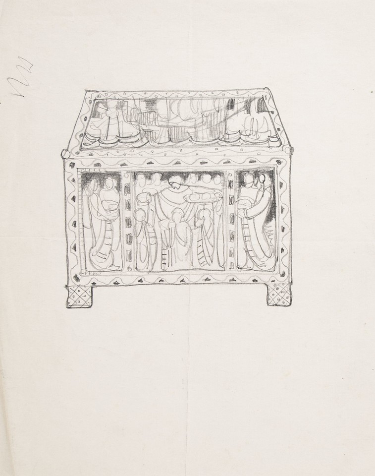 Study of Medieval carved box  Image 1